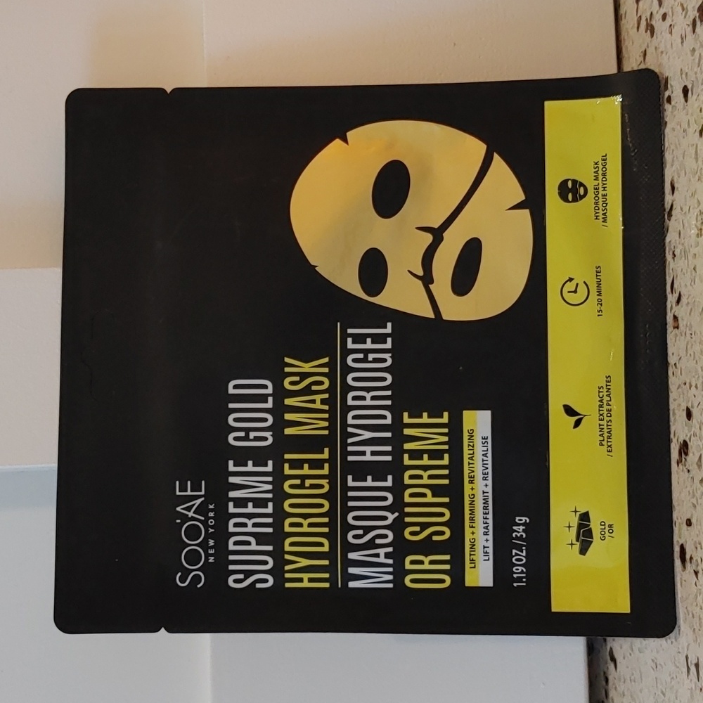 $8 or $3 add-on SooAE Supreme Gold Hydrogel Mask